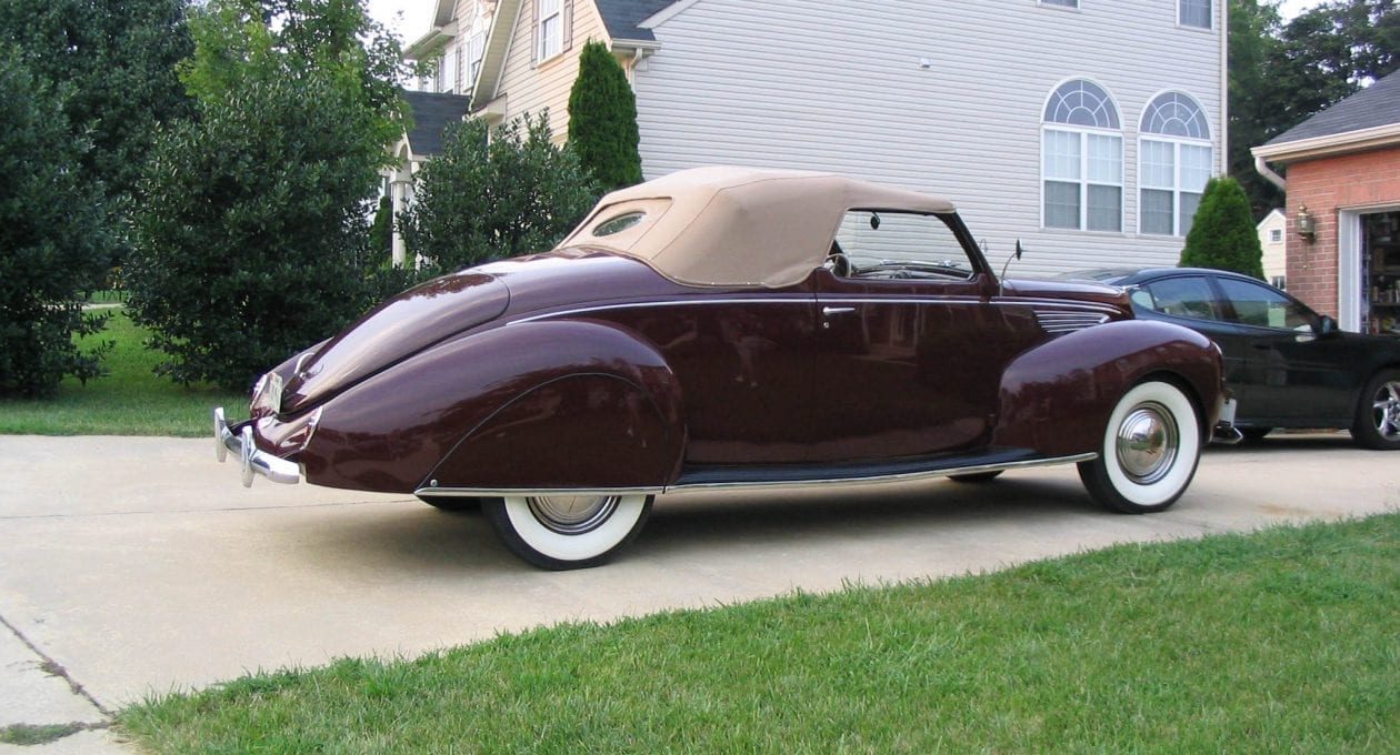 `38 Lincoln Zephyr Convertible Coupe — Just Plain Gorgeous!
